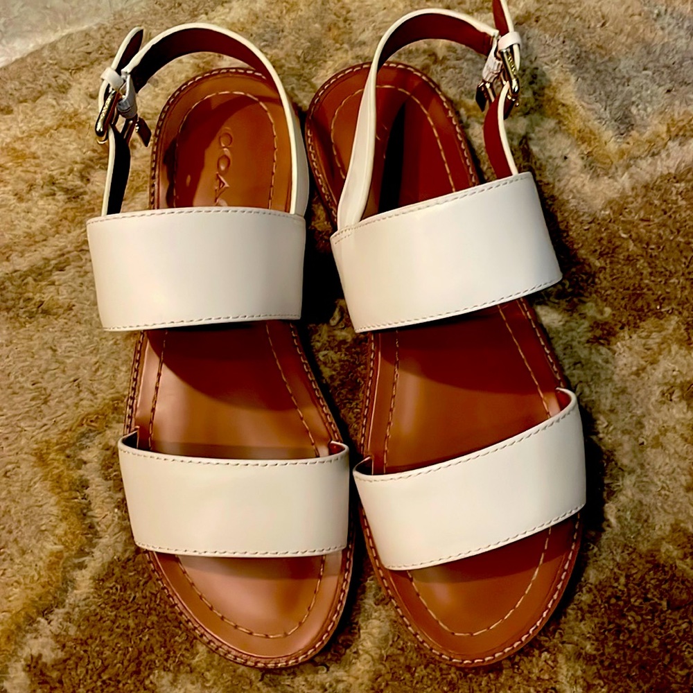 Coach HENNY leather sandal. 6.5